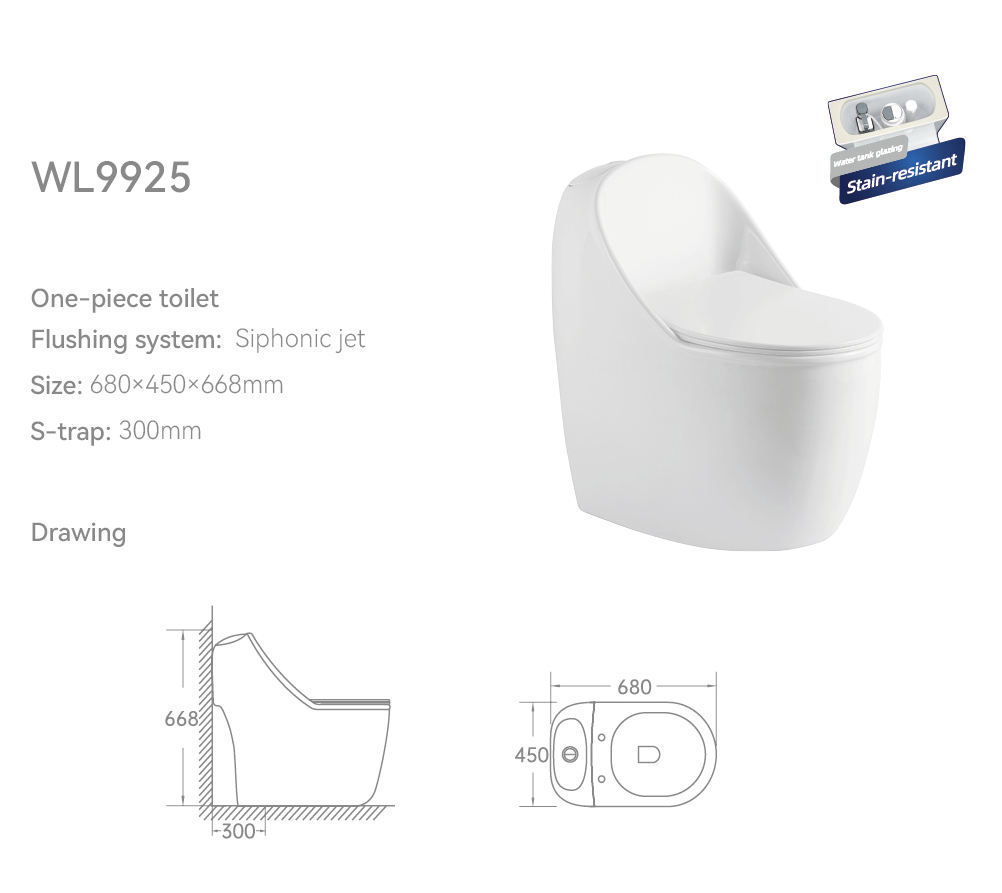Sanitary Ware Toilets One Piece Modern Bathroom Wc Toilet Bowl - Image 5