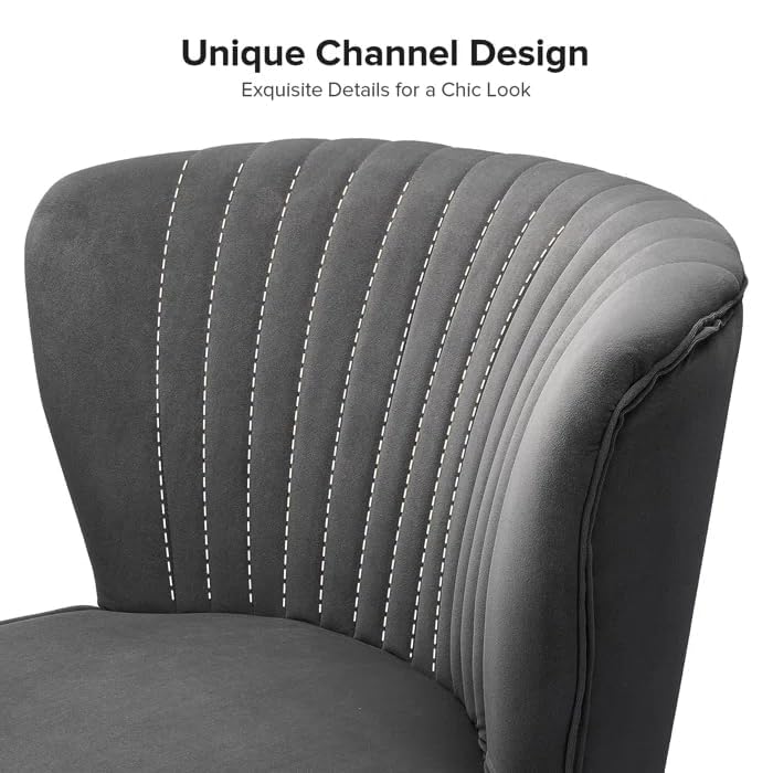 Modern Velvet Upholstered Accent Chair - Image 5