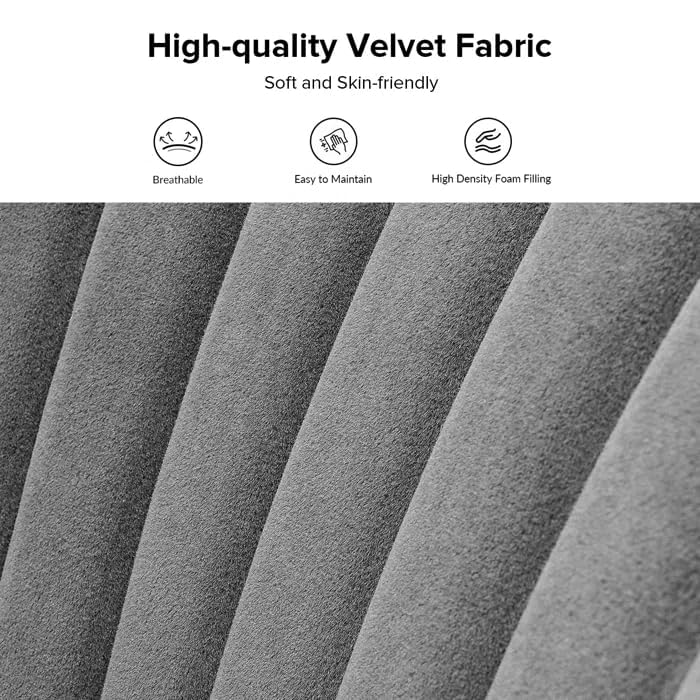 Modern Velvet Upholstered Accent Chair - Image 4