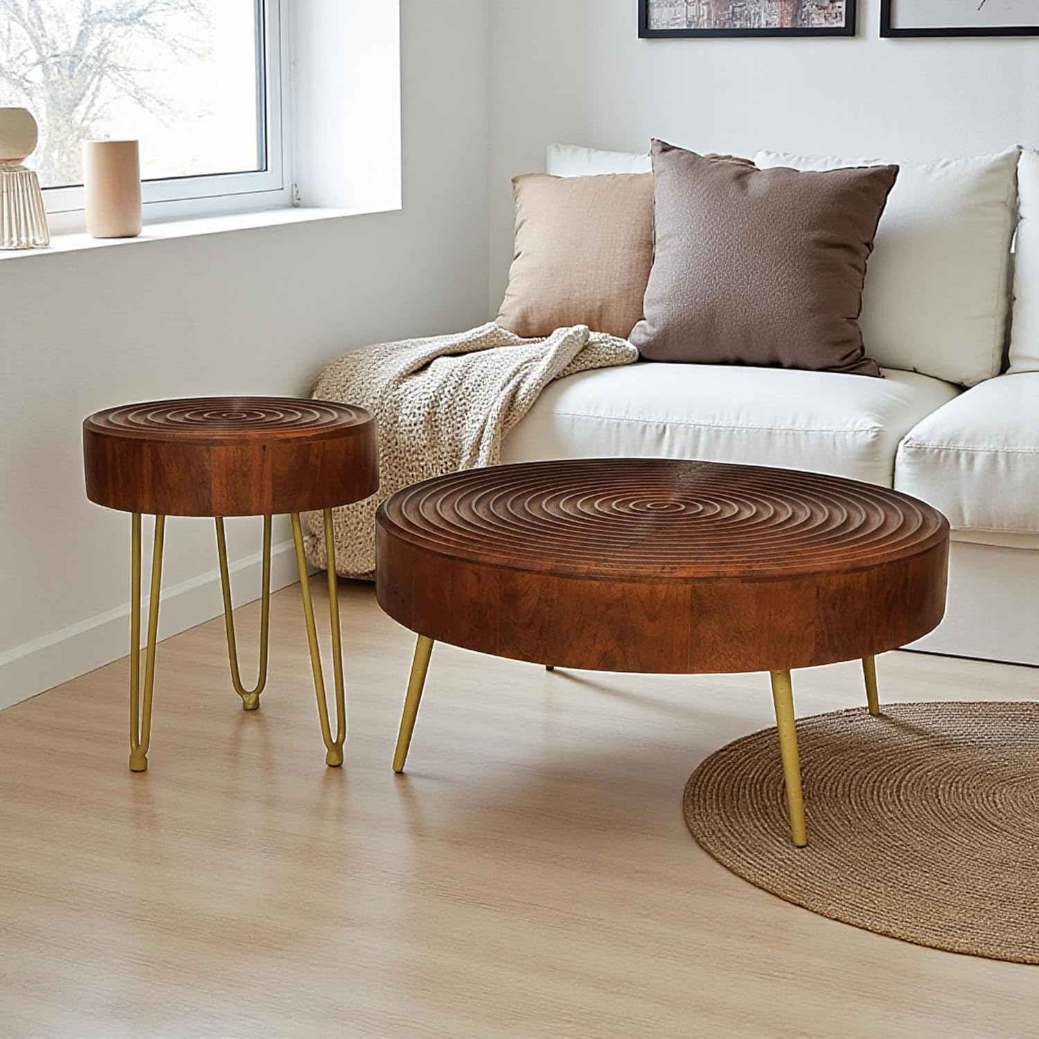 Premium Solid Ash Wood Coffee Table